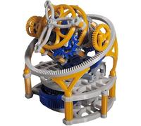 3D Printed Puzzle Three Axis Tourbillon Imitation Clock Movement,DIY Mechanical Assembly Model, Creative Decorations Kit,Science Desktop Gifts