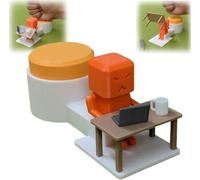 3D Printed Rage Quit, Mini Plastic Printing Figure in Living Room,Home Office Decor for Men