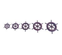 3D Printed Resin Ship Wheel for Model Boats - Unpainted White DIY Vintage Ship Accessories, Nautical Simulation Parts (20mm, 25mm, 30mm, 35mm, 40mm Diameter), 1 Piece(20mm)