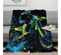 3D Printed rider action Blanket Ultra Soft Microfiber Bedding Warm Cosy Graphic design Throw Blanket Thoughtful Gift for Friends Families Loved Ones 50x60inch(127x152cm)