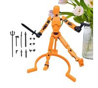 3D Printed Robot Action Figure | Movable Multi-Jointed Desktop Robot | Hand-Painted Articulated Toy | ABS 13.5x4x2cm 45g Movable Joints Hand-painted Accessories For Desktop Decor Photography Col