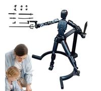 3D Printed Robot Action Figure | Movable Multi-Jointed Desktop Robot | Hand-Painted Articulated Toy | ABS 13.5x4x2cm 45g Movable Joints Hand-painted Accessories For Desktop Decor Photography Col