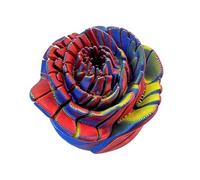 3D-Printed Rose Fidget Toy - Twistable Sensory, Stress Relief Flower, Squeeze Toy, Desk Hand Relaxation Accessory Item, Portable Use for Work Office School Travel Home Party
