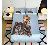 3D Printed Sea Turtle Fitted Sheet Microfiber Elastic Hem Deep Pocket Bedding Full Wrap Sea Turtle Mattress Fitted Cover Single（100x200cm）