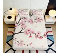 3D Printed Shiba Inu Fitted Sheet Microfiber Soft Deep Pocket Non-Slip Shiba Inu Mattress Fitted Cover for Adults 180x200x25cm