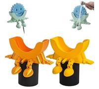 3D-Printed Sink Organizer for Scrub Daddy, Articulating Sponge Holder Pad for Scrub Mommy, Cute Smiley Sponges Stand for Kitchen Countertop, Fun Decor Gift for Home Cleaning Lovers(Style 15)