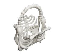 3D Printed Skeleton Bone Bag, 2PCS Halloween Spooky Skeleton Ribcage Handbag, Gothic Skull Bone Purse for Bottle Travel Outing Makeup Youth Girl Parties, Dark Aesthetic