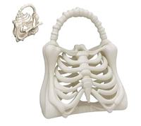 3D Printed Skeleton Bone Bag, 3D Printed Ribcage Purse, Gothic Skeleton Purse Spooky Ribcage Handbag (1pcs)