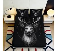 3D Printed Skull Rose Fitted Sheet Microfiber Non-Slip Gothic Floral Bed Cover Bedroom Décor Machine Washable 90x200x25cm