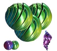 3D Printed Slime Ball Fidget Toy, Gear Sphere Liquid Flow Ball, Hypnotic Slime Balls Spinner, Stress Relief Sphere, Sensory Fidget Toy, Twistable Desk Toys for Relaxation(Green*3)