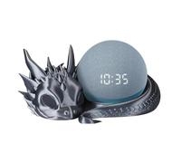 3D Printed Smart Speaker Holder | Dragon Stand 4th/5th Gen Artistic Desktop Bracket Decoration | PLA Speaker Mount for Bookshelf Desk Tech Lovers Fantasy Enthusiasts