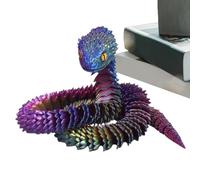 3D Printed Snake - 3D Printed Animal Toys | Realistic Jokes Gag Snake For Desk Display Table Table Indoor Shelf For Car Bedroom