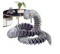 3d Printed Snake, Articulated Desk Animal, Flexible Jointed Toy, Realistic Movement Design, Fun Party Decoration, Office Desk, Fidget Snake for Adults, 29.5