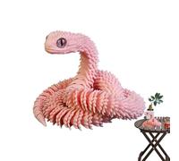 3D Printed snake- Articulated snake-Desk Toy, Flexible Segmented Design, Creative Animal Collectible Model, Durable Printed Finish | -Figure With Desktop Decoration Girls Kids Adults