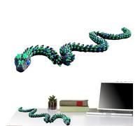 3D Printed Snake | Articulated Snake Toy - Flexible Realistic Home Decor for Kids Birthday Stuffer Home Party Desk Decoration