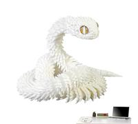 3D Printed Snake | Articulated Snakes Fidget - 3 D Printedd Snakee Fidgett Toy, Realistic Snakke Pranks For Desk Bed Table Bookshelf Dashboard Car Interior Tabletop