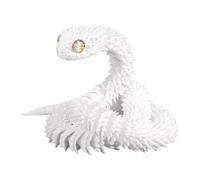 3D Printed Snake | Desk Articulated Animal Decor - 2.5 Ft Realistic 3D Printed Snake Ornament for Birthday Easter Basket Desk Decor Home Collectibles