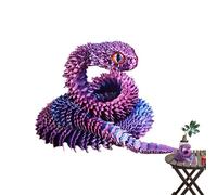 3D Printed Snake - Desktop Pet Articulated Serpent Collectibles, 1 Piece Creative Animal Model For Modern Decor, Flexible Jointed Reptiles, Desktop Ornaments For Girls, Kids And Adults Room