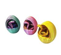 3D Printed Snake Egg Decor | Rotary Fidget Snake with Flexible Joints for Executive Desk Toys