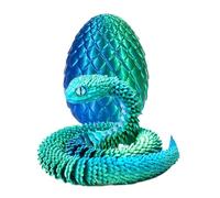 3D Printed Snake Egg, Vivid 3D Printed Snake in Egg, 3.35-Inch Printed Snake Egg Fully Articulated Toy, Creative 3D Printed Animals Toys Relaxing Toys, Flexible Snake Egg Toys