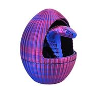 3D Printed Snake Egg, Vivid 3D Printed Snake in Egg, 3d Snake Eggs,Dragon Egg Fidget Toy Relaxing Toys, Articulated Flexible Joints Snake Decor for Home Office Desk(C)