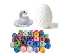 3D Printed Snake Egg with Snake Inside,3D Printed Animals Set, Fidget Toy Basket Stuffers for Kids Party Favors, Home Office Decor Executive Desk Toys for Autism/ADHD