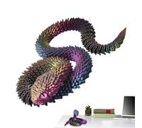 3D Printed Snake Fidget - Articulated 75cm Figure,Realistic Animal Toy,Flexible Jointed Design With Smooth 3D Printed Texture | Desk Shelf Decoration For Pranks Tabletop Bedroom Bookshelf Car Interior