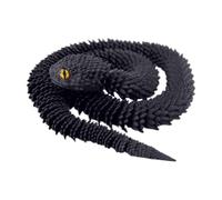 3D Printed Snake - Flexible, Movable Fidget Ornament Made of with a Length of 2.5 Feet, Realistic, Articulated Reptile Display Toy, Easy Moving Stationery