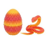 3d Printed Snake In Egg, Snake And Easter Egg Toy Set, 3D Printed Movable Realistic Snakes Toy With Eggs, Articulated Snakes Fidget Toys