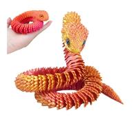 3D Printed Snake Toy - 2.5 Ft Realistic Collectible 3Dd Printeed Snakee, 3D Printed Fidget Animals, Flexible Articulated Snake, Articulated Fidget Toys for Kids, Snakes for Desk Home Decoration