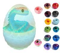 3D Printed Snake Toys, Flexible 3D Eco-Friendly Animal Toy, ADHD Fidget Snake, Unique Desk Pet for Collectors, Stress Relief & Home Decor (Candy Fluorescent Egg, 11.8')