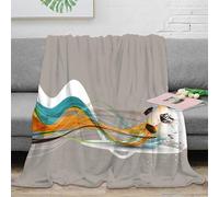 3D Printed Soccer ball motion Thermal Blanket Microfiber Warm Thermal Bedding Soft Dynamic sports design Fluffy Blanket Luxurious Gift for Friends Colleagues Loved Ones 50x60inch(127x152cm)