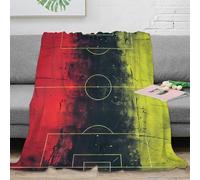 3D Printed Soccer field art All Season Blanket Soft Warm Bedding Breathable Abstract sports design Bed Blanket Wrinkle Resistant for Young Adults Renters Apartment Dwellers 40x50inch(100x130cm)
