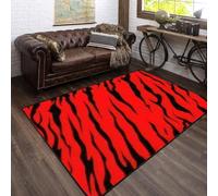 3D Printed Soft Bedroom Carpet Animal Tiger Skin Ripple 60 X 120 Cm - Low Pile Carpet Non-Slip Area Rug - Home Decoration Door Mat - Washable - Anti-Stain, Non-Shedding, Nmentally Frien /1261178993309