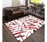 3D Printed Soft Office Carpet Abstract Zebra Pattern 40 X 60 Cm - Low Pile Non-Slip Area Rug - Home Decor Door Mat - Stain Resistant - Low Pile, Non-Shedding - Polyester - Easy Care -382423184267