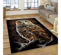 3D Printed Soft Playroom Rug Animal Owl 80 X 160 Cm - Low Pile Non-Slip Area Rug - Home Decor Door Mat - Stain Resistant - Low Pile, Non-Shedding - Polyester - Easy Care /9038844249433