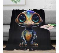 3D Printed space alien toy Nap Blanket Microfiber Warm Soft Bedding Lightweight fantasy creature design Thermal Blanket Breathable Thermal Insulating for Adults Teens Kids 80×90inch(200x230cm)