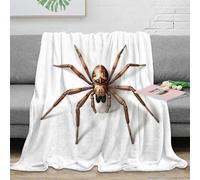 3D Printed spider illustration Throw Blanket Microfiber Soft Warm Bedding Breathable naturalistic animal Warm Blanket Lightweight All Season for Dorm Dwellers University Students 60x80inch(150x200cm)