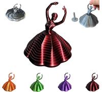 3D Printed Spinning Ballerina Fidget Toy Ornament,Ballet Fidget Spinner, Color-Changing Expanded Sensory Ballet Fidget Star Gift for ADHD and Office Desk (A)