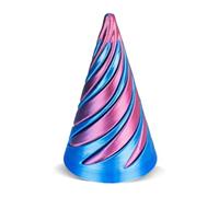 3D Printed Spiral Cone Toy Toy Stress Relief Impossible Pyramid Passthrough Sculpture Mini Vortex Thread Illusion Gifts for and Adults