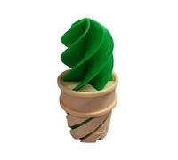 3D Printed Spiral Transforming Desk Toy Stress Sensory Educational Brain Teaser Decoration Unique Idea (Green, 12cm)