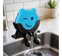 3D Printed Sponge Holder, Cute Smiley Hanging Sponge Holder, with Drainage Keeps Your Sponge Dry Sponges Storage Organizer Funny Holders/Kitchen Sink Accessories Utility Declutter Gadgets