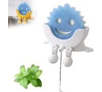 3D Printed Sponge Holder for Scrub Daddy, Cute Hanging Sponge Holder with Drainage, Keeps Your Sponge Dry & Smiling, Sponges Storage Organizer, Funny Sponges Stand for Kitchen Sink (G)