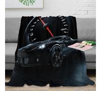 3D Printed sports car dynamic Living Room Throw Soft Warm Bedding Breathable luxury performance Cozy Throw Blanket Machine Washable No Shedding for Students Gamers Teens 60x80inch(150x200cm)