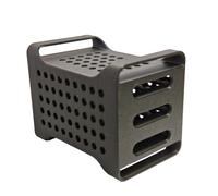 3D-Printed SSD Holder for Samsung T7 SSD, Secure Storage Case with Slide-Out Cover and Cooling Vents for Samsung T7 Portable Solid State Drive, Cable Management Accessory (Three Slots)