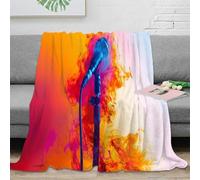 3D Printed Stage microphone Fluffy Blanket Microfiber Ultra Soft Warm Bedding Live performance Throw Blanket Wrinkle Resistant Machine Washable for Campers Travellers Families 40x50inch(100x130cm)