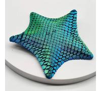 3D Printed Starfish, 3D Printed Fidget Star, Marine-Themed Decoration, Stretch Anti Stress Joint Movable Toy Ornaments, Articulated Marine Figure For Display, Miniature Decoration (Green)