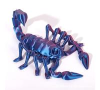 3d Printed Stuff 3d Printed Animal Scorpion Articulated for Stress Relief Home Office Decompression Decor Executive Desk Toys-Blue Purple||20cm/7.9in