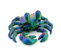 3d Printed Stuff 3d Printed Toy Crab 12cm/19.69in for Home Office Executive Desk Decoration Surprise Fantasy Gifts-Dazzling Green