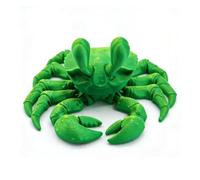 3d Printed Stuff 3d Printed Toy Crab 12cm/19.69in for Home Office Executive Desk Decoration Surprise Fantasy Gifts-Laser Yellow Green